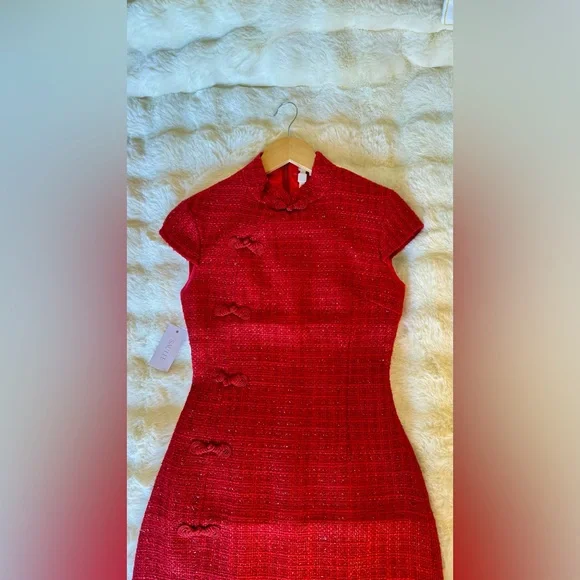 SAU LEE Natasha Dress in Red, brand new without tags, never worn, no flaws. - Picture 10 of 16